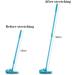 LLGY Triangle Cleaning Mop with 180 Rotatable Head, Adjustable Handle, 2 Reusable Mop Heads - Ideal for Wet and Dry Cleaning on Bathroom Floors, Walls, and Beds - Blue - Buy Online on GoSupps.com