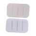 OUNONA Soaps 2pcs Home Things Housewares Home Stuff Diatomite Soap Pad Skid Resistance Soap Pad Safe Soap Dish for Soap Container Soap Holder Absorb Water Japan White Soapdish