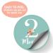Floral Baby Monthly Milestone Stickers for Newborn Girl | Set of 24 Baby Girl Month Stickers - Buy Online on GoSupps.com