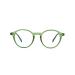 Muunel Blue Light Blocking Glasses Essilor Lenses Luca UVAllBlue Women Green -5.75 x