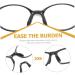 Gleavi 3ST Glasses Nose Pads U-Shaped Anti-Metal Cushions for Reading Glasses | Spare Parts for Comfort & Support | 3.6x3cm Ideal for Kids & Bike Use - Buy Online on GoSupps.com