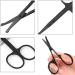 Stainless Steel Nose Hair Scissors - Trim Facial, Ear, Eyebrow Hair (Black) - Buy Online on GoSupps.com