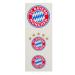 FC Bayern Munich sticker - logo - set of 3 stickers FCB Plus - free 1 x FCB autograph card of our choice