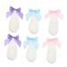 GALPADA 3 Pairs Plush Rabbit Ear Hair Clip Rabbit Ears Hairpin Plush Hair Clip Ribbon Tiara Bunny Ears Hair Clips Plush Bunny Lop Ears Hairpins Cartoon Hair Clip Fluffy Accessories Bow Tie