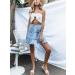 LAEMILIA Women's Floral Print Flared Mini Skater Skirt - Light Blue - Buy Online on GoSupps.com
