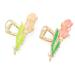 3 Pcs Tulip Flower Hair Claw Clips Metal Hair Claw Large Headdress Shark Hair Claw Barrette Hair Clamps Strong Hold Hair Clips Fashion Hair Accessories for Girls (2 set)