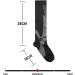 Buy Non-Slip Calf Compression Socks - Moisture-Absorbing Desodorizing High-Top Black & White - Ideal for Outdoor and Cycling - Buy Online on GoSupps.com