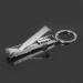 Stainless Steel Ultra-Thin Foldable Hand Toe Nail Clippers Cutter with Keychain Cutter Trimmer Silver Tool Key Ring Durable and Deft - Buy Online on GoSupps.com