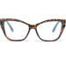 LJCZKA Oversized Blue Light Blocking Glasses for Women - Stylish Cat Eye Eyewear for Computer Use - Anti Eyestrain Cateye Clear Frame with Leopard Blue Design - Buy Online on GoSupps.com