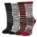 SoxDaddy 4P Women Merino Wool Cushion Outdoor Hiking Walking Moisture Wicking Trail Crew Socks 9-11 Color 3