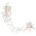 HAPINARY Crystal Double Hair Comb Rhinestones for Hair Wedding Hair Accessories Pearl Hair Comb Hair Bling Bridesmaid Hair Accessories Wedding Accessories Headgear Classic Alloy