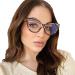 PARWANA Anti Eyestrain Cat-Eye Reading Glasses - Retro Computer Readers for Women | Presbyopic +0.00 Gray-Flowers - Buy Online on GoSupps.com