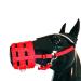 FREESSBRAME muzzle high -quality food brake made of nylon comfortably lined easy to breathe adjustable freight protection enrollment with Velcro fastener