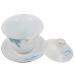 MAGICLULU Porcelain Teacup 1 Set Tea Bowl Home Decor Vintage Decor Traditional Chinese Tea Ware Ceramic Teapot Household Saucer