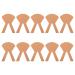 Healifty 10pcs Patient Nasal Feeding Tube Adhesive Tape Sticker Adhesive Bandages Nasal Catheter Fixing Decal (Light Brown)