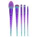 Moda Royal & Langnickel Mythical Wild Make-up brush set 5-part including rouge complexion arched eyeshadow folds and angle brushes violet blue-green