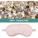 4 Pcs Silk Sleeping Eye Mask Set with Ear Plugs - Smooth Satin Blindfold for Women, Men, Travel, Nap - Light Purple - Buy Online on GoSupps.com