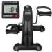 Mini Exercise Bike, himaly Under Desk Bike Pedal Exerciser Portable Foot Cycle Arm & Leg Peddler Machine with LCD Screen Displays Black