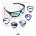 Zelori Polarized Floating Fishing Sunglasses | Unsinkable TPX Frame | UV400 for Watersports & Kayaking - Black/Blue Blue - Buy Online on GoSupps.com