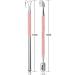 Jestilo Stainless Steel Cuticle Pusher and UV Gel Nail Polish Remover Pack of 2 Cuticle Remover & Trimmer | Nail Art Tools Scraper and Cleaner (Pink) - Buy Online on GoSupps.com
