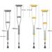 Walking Stick Aluminum Alloy Armpit Non-Slip Retractable Double Walking Stick Lightweight Elderly Handicapped Help Crutches Grey-2PCS (Grey 2PCS) Journey - Buy Online on GoSupps.com