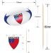Samoa Flag Rugby Ball Food & Cupcake Picks Toppers Party Decorations (14 Pack) - Buy Online on GoSupps.com