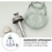 iplusmile 180ML Push Down Pump Dispenser Glass Bottle Lockable Pump Dispenser Bottle Push Down Manicure for Nail Polish Makeup Remover - Buy Online on GoSupps.com