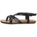 Blowfish Malibu Women's Granola-b Flat Sandal Medium 5.5 UK Black Dyecut