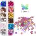 12 Colors 3D Holographic Butterfly Nail Art Glitter Sequins - Sparkly Laser Decals for Acrylic Nails - Manicure Paillettes for Women - Buy Online on GoSupps.com