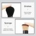 Shop Aoowu 4-in-1 Double-Sided Makeup Brush Set - Portable Removable Cosmetic Brushes for Concealer Eyeshadow Rouge & Foundation (Black) | International Shipping Available - Buy Online on GoSupps.com