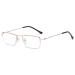 Lanomi Halbrand Metal Reading glasses Showlight glasses Blue light filter narrow progressive multifocal reading aid Ultralight glasses gold (blue light filter) 3.0 x