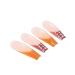 Vatocu Shiny False Nails - Long French Acrylic Nails in Nude & Brown Wave Point - 24 Pieces for Women & Girls - Buy Online on GoSupps.com