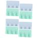 Hemoblo 8 pieces bedroom holder shaving organizer bracket for razor holder hook smartphone mobile hook charger kitchen plastic cell-free wall cuts 12x7x1.3cmx2pcs such as shown