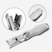 Nail Clippers Ultra Toe with Catcher Anti Splash Steel Heavy Duty Thick Nail Cutter Wide Jaw Toenail Fingernail Silver - Buy Online on GoSupps.com