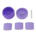 DAUZ Travel Silicone Cosmetic Container 12ml Silicone Cream Jar with Spoon proof for Women Outdoor Use (Purple)