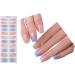 Ruarby Long French False Nails Stick On Nails Nail Gradient Press on Nails DIY Art Accessories Display for Personal Style - Buy Online on GoSupps.com