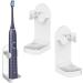 2 pieces of electric toothbrush holder toothbrush organizer electrical toothbrush holder toothbrush holder adhesive toothbrush organizer self-adhesive electrical toothbrush holder white ...