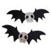 Dark Gothic Skull Bat Hair clips Edge clip Hairpin Fit For Cosplay Party Hallowmas 1 Pair Halloween Decoration