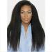 YTOOZ Real Hair Lace Front Wig for Black Women - 18 Brazilian Pure Hair Pre-Plucked with Baby Hair Natural Deep Part 150% Density - Buy Online on GoSupps.com