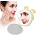 3000mAh Portable USB Power Bank Makeup Mirror with Lights Girl Gift (Yellow) - Buy Online on GoSupps.com