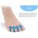 Gel Toe Separators & Correctors for Overlapping Toes | Bunions, Hammer Toe & Foot Pain Relief - 5 Pack - Buy Online on GoSupps.com
