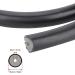 Keenso Speargun Rubber Tube - 3x16mm Black Natural Latex Sling for Spearfishing | 50-80cm Diving Accessory - Buy Online on GoSupps.com