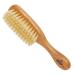 Kent BA10 Newborn Baby Hair Brush with Soft 100% Pure White Natural Bristle, Cradle Cap Hairbrush for Infant, Toddler and Kids with Cherrywood Base. Encourages Growth and Shine, Made in England - BA10