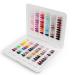 1pc Nail Color Book Color Cards Fake Tips Display Book Nail Color Display Board Color Card Book Chart Nail Art Tool Nail Color Sample Plate Nail Polish Glue Abs White Template