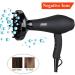 JINRI 1875W Negative Ion Hair Dryer - Professional Blow Dryer with Diffuser & Concentrator 2 Speed & 3 Heat Settings - International Shipping Available - Buy Online on GoSupps.com