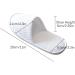 5 Pairs Disposable Slippers White Non-Slip Closed Toe Slippers Shoes Comfortable Waffle Adult Slippers for Spa Guest Travel Hotel Nail Salon One Size White - Buy Online on GoSupps.com
