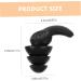 Buy Moldable Silicone Earplugs for Sleep & Study - Reusable Sound Insulation | Black - 1 Pair - Buy Online on GoSupps.com