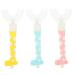 SEWOART 3S Children's toothbrush Baby toothbrush baby toothbrush toothbrushes for children's cleaning brush toothbrush made of silicone children and toothbrush handbook detergent 1 piece (1 Pack) sorted color