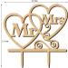 Mr & Mrs Cake Toppers Wedding Cake Topper Wooden Cake Topper for Party Wedding Gift Anniversary Cake Decoration - Buy Online on GoSupps.com