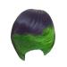 Jier ladies short bob wig synthetic short women's wig gradient synthetic peripolance wig wigs supernatural straight wig (green one size)